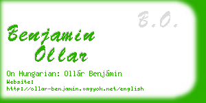 benjamin ollar business card